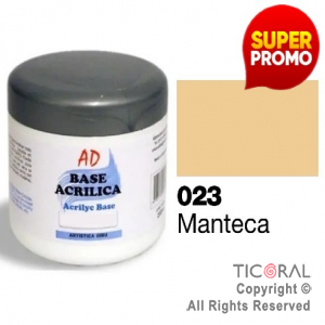 BASE ACRILICA AD 023 MANTECA 200ML X 3 UNIDADES